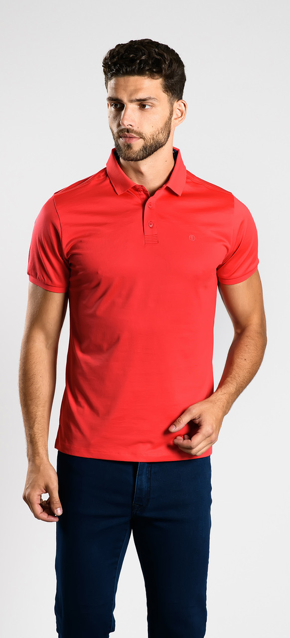 Red polo shirt - Polo shirts - E-shop | alaindelon.co.uk